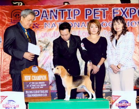 Fancy winning her Thai championship